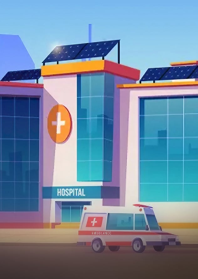 Net-Metered Solar Rooftop Power Plant at BRWS Hospital