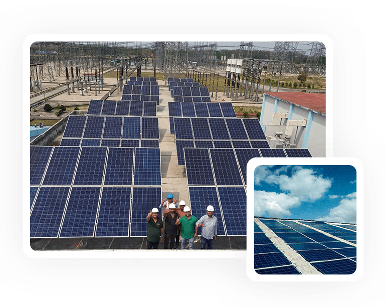 90 KWp Industrial Solar Power Plant at PGCIL substation