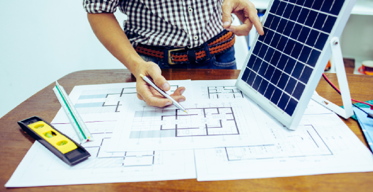 Diagram illustrating the key components in pv panel construction